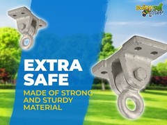 Swing Set Stuff Inc. 4 Hole Ductile Iron Wood Beam Swing Hangers 0385