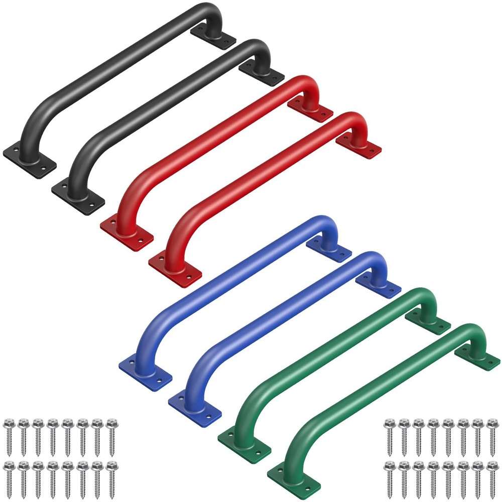 17 Inch Metal Safety Handles, Heavy Duty Grab Bars for Outdoor Playground, Pl…