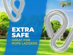 SWING SET STUFF INC PELICAN HOOK PAIR 5/16 DIAMETER rope attach ladder fun 0191