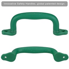 Green Playground Safety Grab Handles, Non-Slip Plastic Kids Playground Handle…