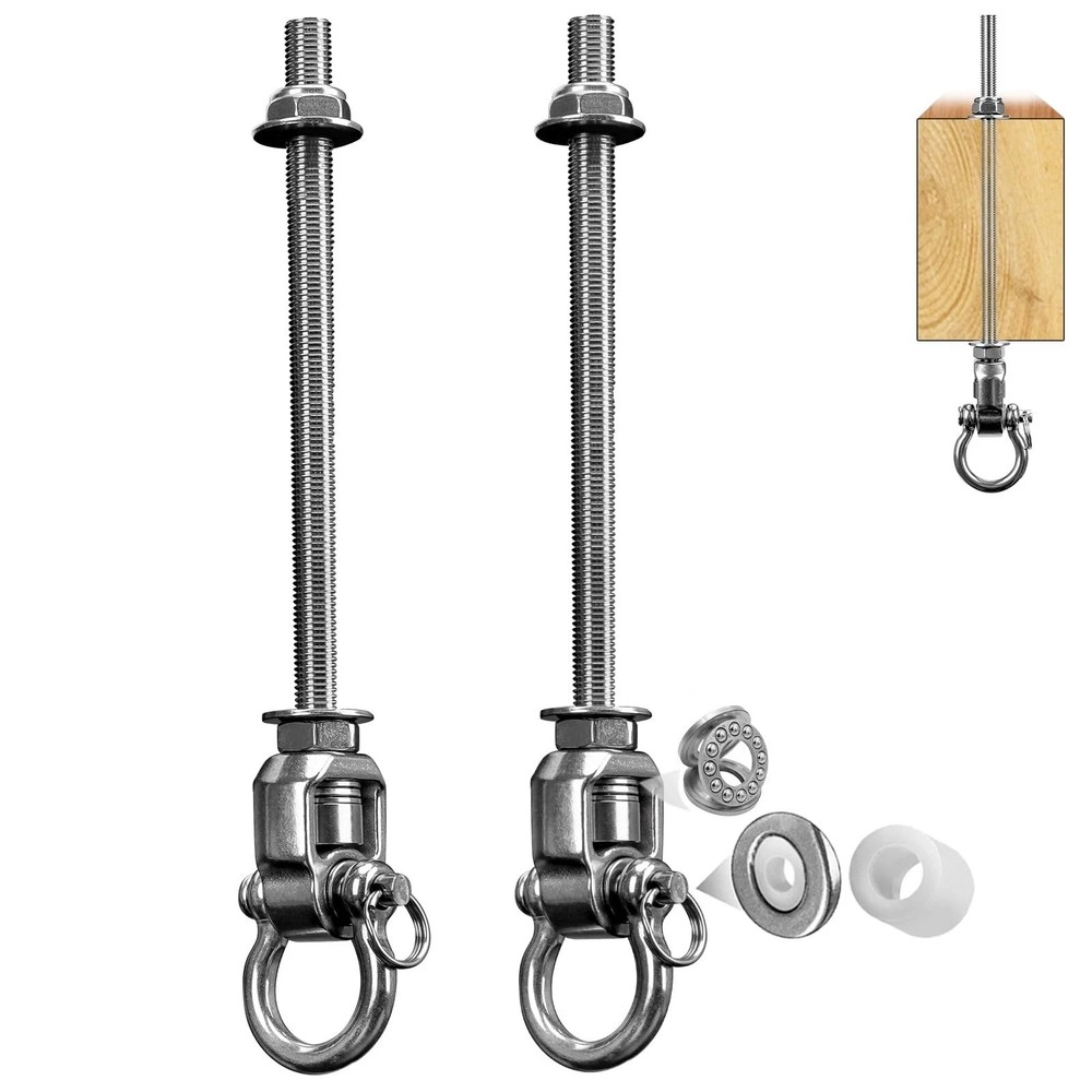 2-Pack Heavy Duty Swing Hangers with Bearings- 304 Stainless Steel Swing Set …