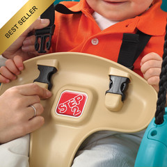 Step2 Infant to Toddler Bucket Swing Seat Backyard Playset Secure Harness 9M-3Y