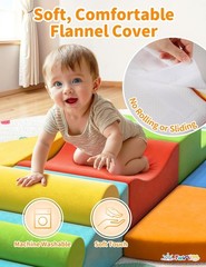 Foam Climbing Block Set for Toddlers, 8-Piece Soft Climbing Toy | Extra Large…