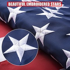 American Flag – Outdoor Heavy Duty Durable 210D Oxford Polyester US 1×1.5 Ft