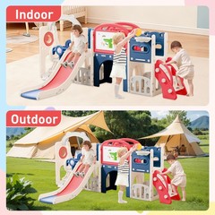 12 in 1 Toddler Slide and Swing Set, Toddlers 1-3,Kids Playset for Toddlers