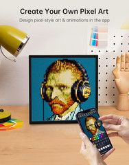 Pixoo-64 – Wifi Pixel Cloud Digital Frame with APP Control,64 X 64 LED Panel Dis