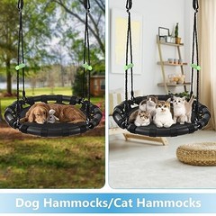 Tree Swing with PP Mat – Durable, Safe, and 24 inches diameter+No Extra Straps