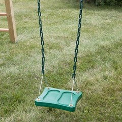 Stand-Up Swing with 14″ x 14″ Swing Base and Coated Chains for Swing Set and …