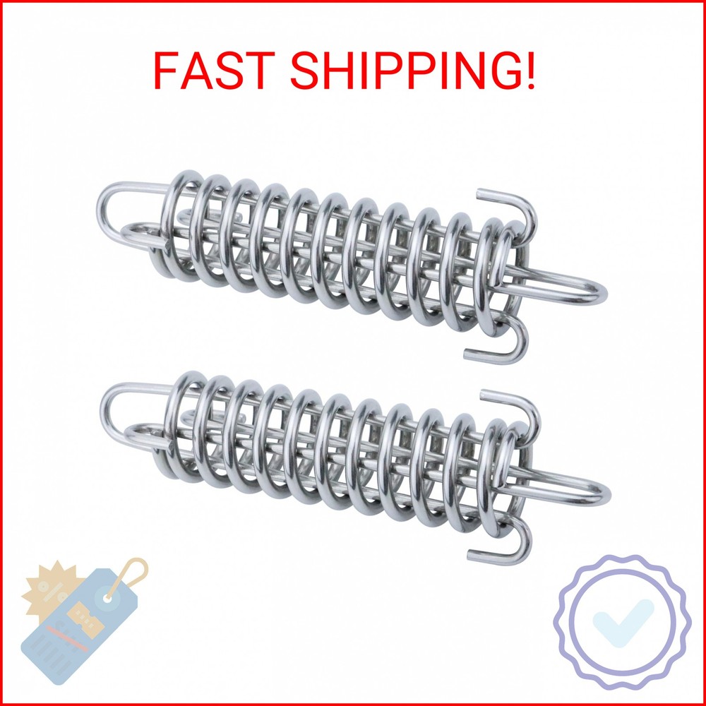SHENGHUISS Shock Absorbing Spring 2 Pcs 304 Stainless Steel Spring for Porch Swi