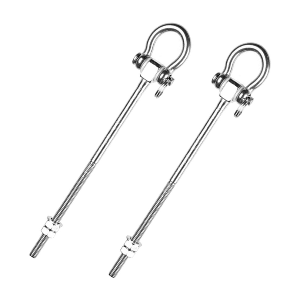 2 Pieces Stainless Steel Swing Hangers Rustproof Hardware Swing Sets Screw