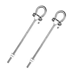 2 Pieces Stainless Steel Swing Hangers Rustproof Hardware Swing Sets Screw