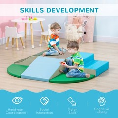 Foam Play Set for Toddlers 6-Piece 59.1×39.4×9.4in Soft Climbing EPE