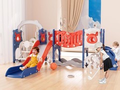 12-in-1 Toddler Slide & Swing Set Kids Slide Toddlers Age 1 Toddler Outdoor