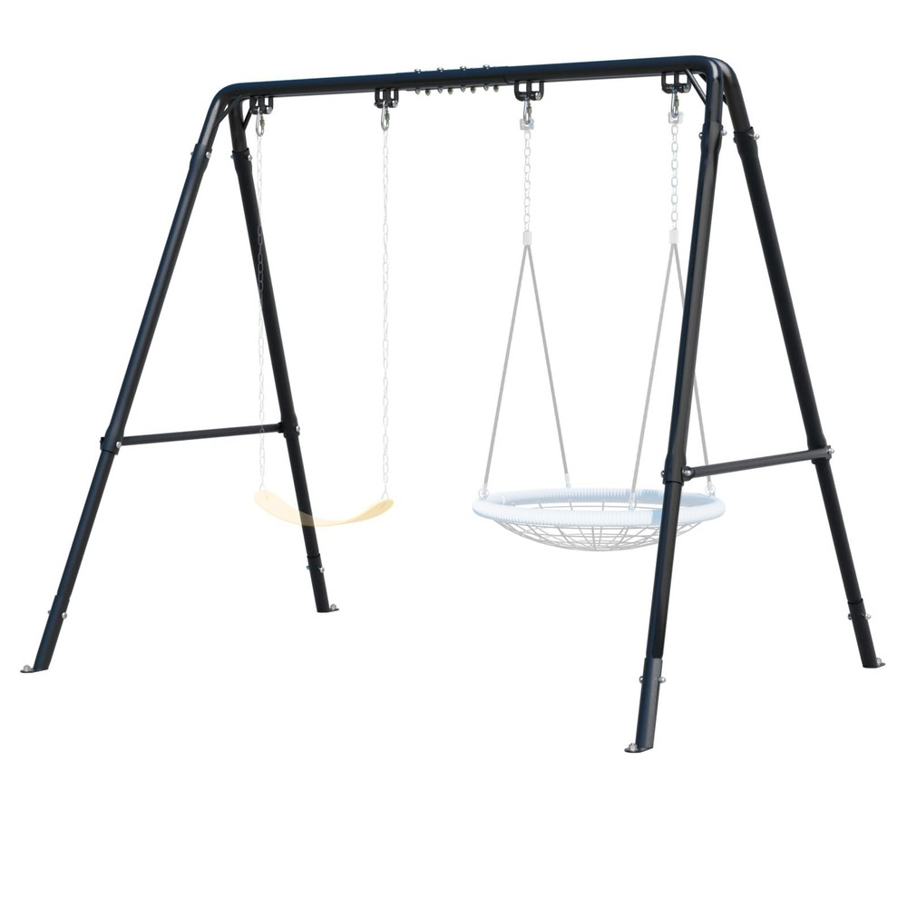 Porch Swing Stand – Heavy Duty Porch Swing Frame Outdoor with Adjustable Heig…