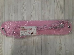 NEW Pink Swing Set Seat Vinyl Coated Chains 120lb Capacity Kids Playground