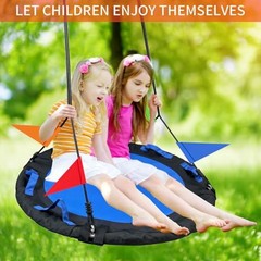 40 Inch Tree Swing ，Spider Web Tree Swing,800Lb Weight Black-40inch