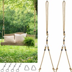 2 Pack Porch Swing Rope Kit Swing Bed Straps Holds 800 lbs Adjustable Polypro