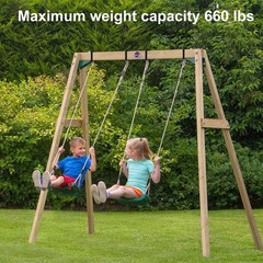 Heavy Duty Swing Hangers with 180° Snap Hooks Metal Swingset Accessories Swin…