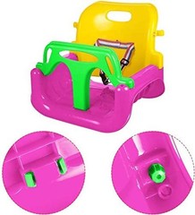 Kids Swing Seat, 3 in 1 Toddler Swing Chair Secure Swing Seat Detachable Pink