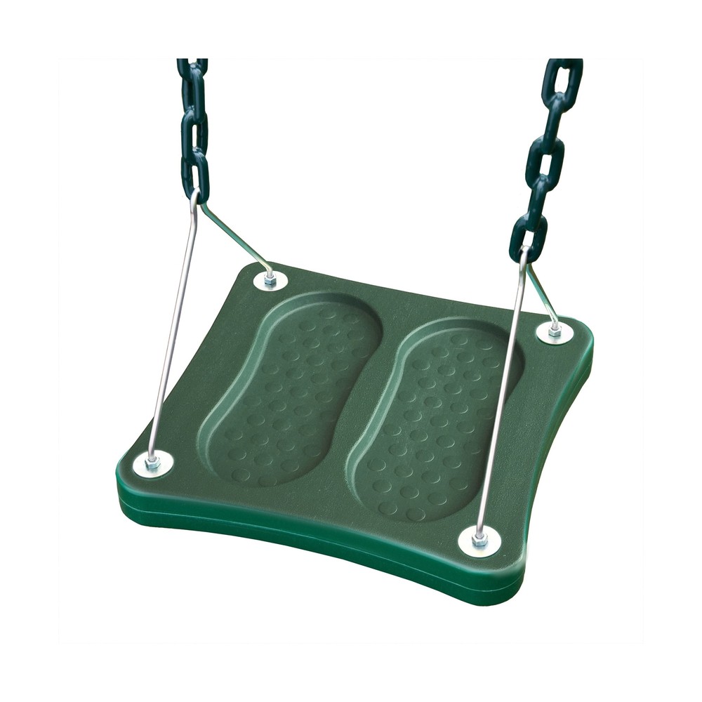 Swing-N-Slide NE 5041 Stand-Up Swing with 14″ x 14″ Swing Base and Coated Cha…