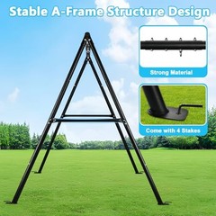 Swing Sets for Backyard, 40 Inch Flying Saucer Swing with 440lbs Capacity