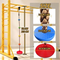 Tree Swing for Kids,disc Swing,Climbing Rope Tree Kids Swing with Platforms a…