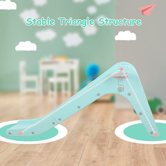 Freestanding Kids Slide, Toddler Slide Climber with Basketball Hoop & Ball, Baby