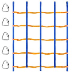 Outdoor Climbing Net for Kids – Portable Ninja Rope Ladder & Monkey Bars for Jun