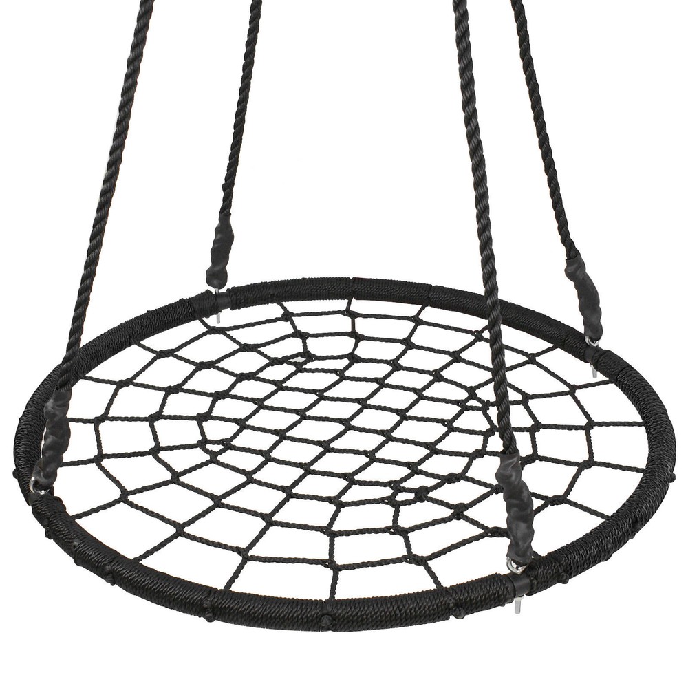 40″ Diameter Durable Outdoor Spinning Web Tree Swing Comfortable Safe For Kids