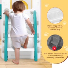 10IN1 Kids Double Slide+Swing Set Toddler Toys Playset Playground Indoor/Outdoor