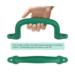 SELEWARE Green Playground Safety Grab Handles, Non-Slip Plastic Kid… Fast Ship