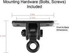 Black Swing Set Brackets, Heavy Duty Swing Hangers Wooden Sets Playground 2 pack