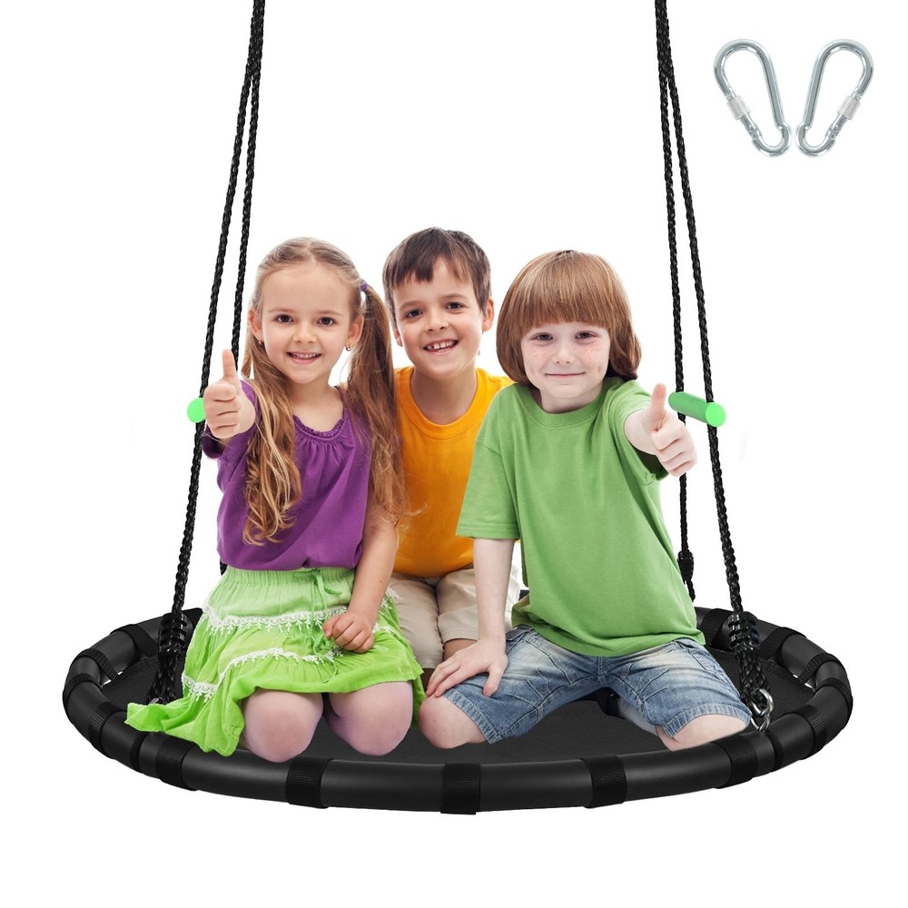 40 inch Diameter Saucer Swing – 1 Inch Diameter&1MM Thick Sturdy Steel Frame …
