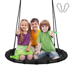 40 inch Diameter Saucer Swing – 1 Inch Diameter&1MM Thick Sturdy Steel Frame …