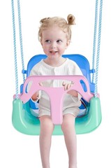 Toddler Swing, 3-in-1 Baby Swing Seat, Anti-Flip Snug & Secure Detachable Kid…