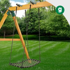 Gorilla Playsets 04-0030-Bk/G/Bk Chill N Swing Nylon Rope Nylon Multi-Child