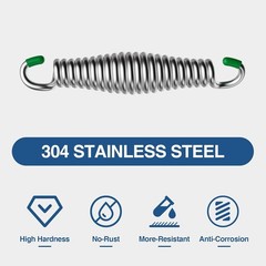 Heavy Duty Porch Swing Springs – 1400 LBS, 304 Stainless Steel,for Hammock, S