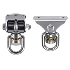 2-Pack Silent Swing Hanger 1000lb Stainless Steel for Hammock Punching Bag