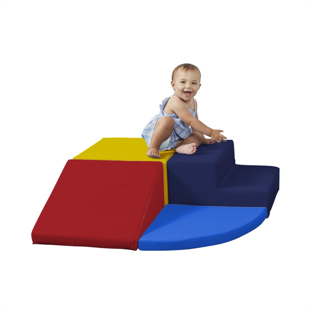 FDP SoftScape Toddler Playtime Corner Climber, Indoor Active Play Structure for