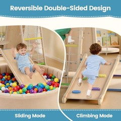 9-in-1 Wooden Montessori Indoor Jungle Gym Climbing Playset for Kids