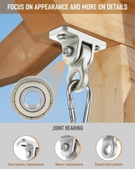 3500lb Heavy Duty Porch Swing Hangers Kit, with Screws Bolts for Wooden Sets …