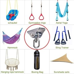 2 Pack Stainless Steel Ceiling Swing Hangers 1000 LB Capacity for Hammock Chair