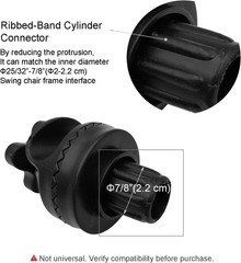 Garden Swing Plastic Fittings (Type 1) to Attach Canopy Frame to Swing