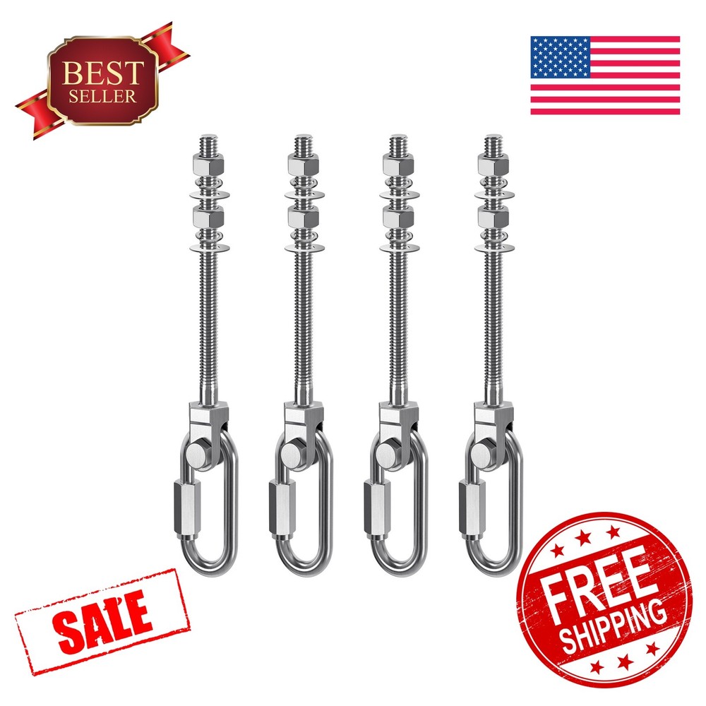 Dolibest M10X5”-4PCS Swing Hanger Bolts