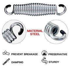 8INCH Premium Heavy Duty Hammock Chair Spring Porch Swing Springs Suspension …