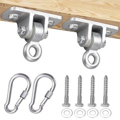 Heavy Duty Swing Hangers Set for Playground Porch Snap Hooks 2pcs