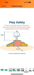 ECR4Kids SoftZone Adventurer’s Summit Slide, Corner Climber, Contemporary