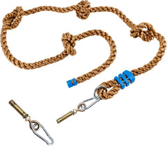 Climbing Rope for Kids, 8.2 FT Long with 4 Knotted Steps, Playground Accessories
