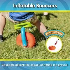 Spiro Spin Teeter Totter – Bounces and Spins 360 Degrees, Blue/Green
