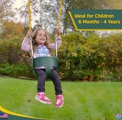 Fully Assembled High Back Full Bucket Toddler Game Swing Seat